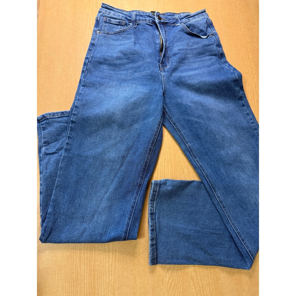 Fashion Nova Womens High Waisted Skinny Jeans Medium Wash Blue Size 13